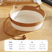 Instinct Basket brown with size chart