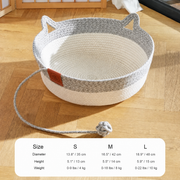 Instinct Basket grey with size chart