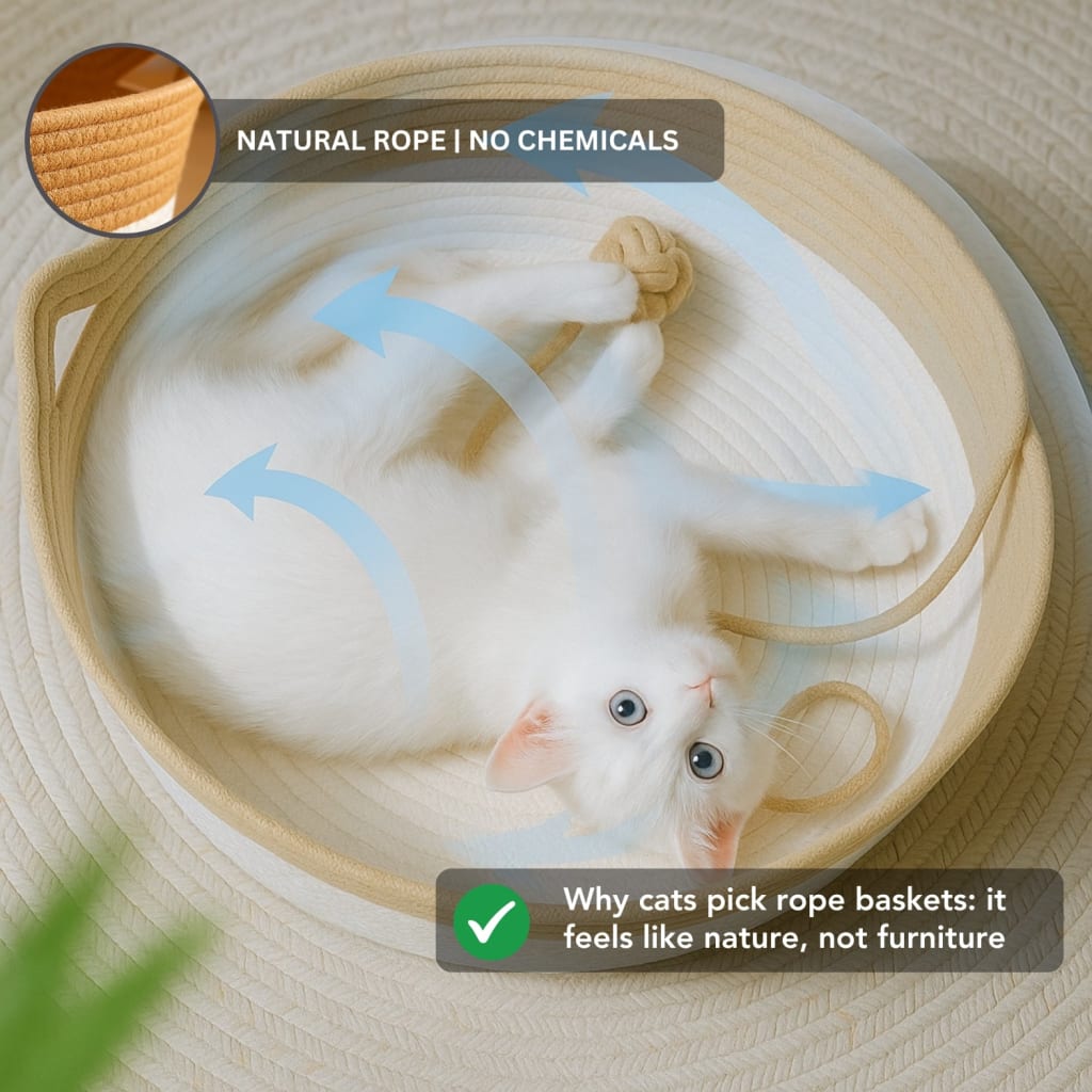 Instinct Basket | Meet the first research-backed natural territory for indoor cats